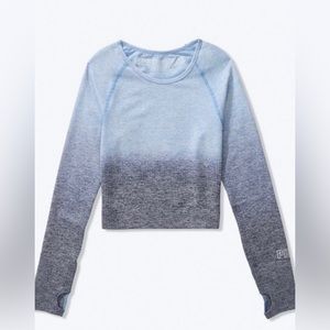 Victoria secret seamless workout cropped crew neck